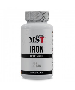 Микроэлемент Железо для спорта MST Nutrition Iron Bisglycinate 60 Caps