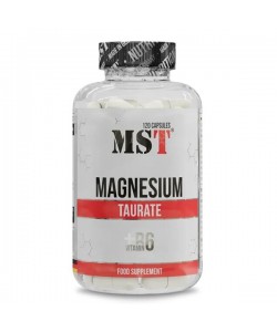 Витаминно-минеральный комплекс для спорта MST Nutrition Magnesium Taurate + Vitamin B6 120 Caps