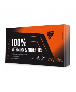 Витаминно-минеральный комплекс для спорта Trec Nutrition Endurance 100% Vitamins & Minerals 60 Caps