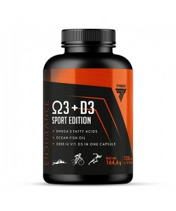 Омега для спорта Trec Nutrition OMEGA 3 + D3 Sport Edition 120 Caps