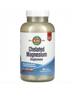 Микроэлемент Магний KAL Chelated Magnesium Bisglycinate 180 Tabs