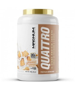 Протеин Magnum Nutraceuticals Quattro  Protein Drink Mix 910 g /49 servings/ Toasted Cinnamon Cereal