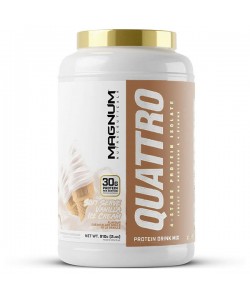 Протеин Magnum Nutraceuticals Quattro  Protein Drink Mix 910 g /49 servings/ Vanilla Ice Cream