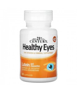 Комплекс для профилактики зрения 21st Century Healthy Eyes Lutein & Zeaxanthin 60 Caps