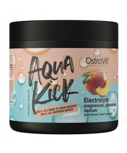 Мультиминералы для спорта OstroVit Aqua Kick Electrolyte 300 g /30 servings/ Peach