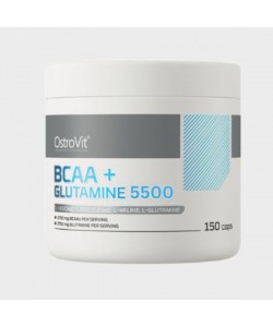 Аминокомплекс для спорта OstroVit BCAA + Glutamine 5500 150 Caps