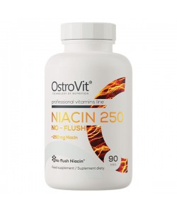 Витамин B для спорта OstroVit Niacin 250 No-Flush 90 Tabs