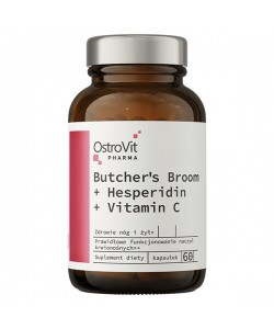 Натуральная добавка для спорта OstroVit Pharma Butcher's Broom + Hesperidin + Vitamin C 60 Caps