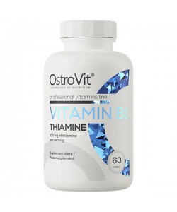 Витамин B для спорта OstroVit Vitamin B1 Thiamine 60 Caps