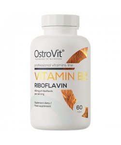 Витамин B для спорта OstroVit Vitamin B2 Riboflavin 60 Caps