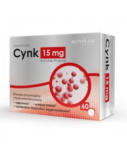 Микроэлемент Цинк для спорта Activlab Cynk 15 mg 60 Tabs