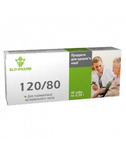 Комплекс для профилактики давления и кровообращения Elit-Pharm 120\80 40 Tabs