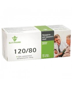 Комплекс для профилактики давления и кровообращения Elit-Pharm 120\80 80 Tabs
