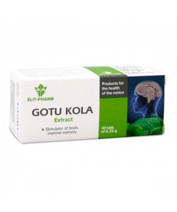 Комплекс для профилактики давления и кровообращения Elit-Pharm Gotu Cola Extract 40 Tabs