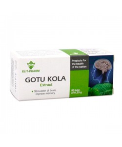 Комплекс для профилактики давления и кровообращения Elit-Pharm Gotu Cola Extract 80 Tabs