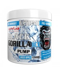 Комплекс до тренировки Activlab Black Gorilla Ice Pump 300 g /30 servings/ Green Apple