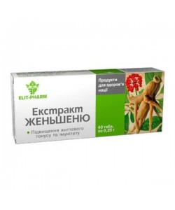 Женьшень Elit-Pharm Экстракт Женьшеня 40 таб
