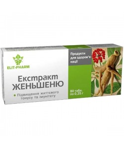 Женьшень Elit-Pharm Экстракт Женьшеня 80 таб