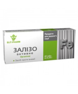 Микроэлемент Железо Elit-Pharm Железо Активне 40 таб