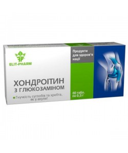 Препарат для суставов и связок Elit-Pharm Хондроитин с Глюкозамином 80 таб