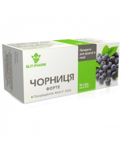 Комплекс для профилактики зрения Elit-Pharm Черника Форте 80 таб