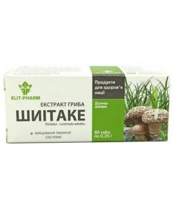 Грибной комплекс Elit-Pharm Экстракт гриба Шиитаке 80 таб