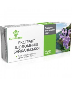 Комплекс для профилактики нервной системы Elit-Pharm Экстракт Шлемника Байкальского 40 таб