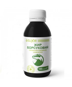 Комплекс для профилактики дыхательной системы Elixir Жир Барсучий с Витаминным Комплексом 100 мл