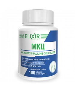 Комплекс для пищеварения Elixir Microcrystalline Cellulose 100 Tabs
