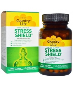 Комплекс для профилактики нервной системы Country Life Stress Shield 60 Veg Caps