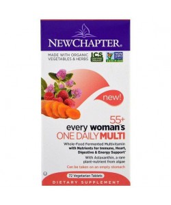 Витаминно-минеральный комплекс New Chapter 55+ Every Woman's One Daily Multi 72 Veg Tabs