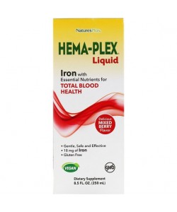 Микроэлемент Железо Nature's Plus Hema-Plex Liquid Iron 250 ml NTP37687