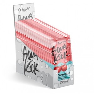 Жиросжигатель для спорта OstroVit Aqua Kick L-Carnitine 24 х 10 g Cherry