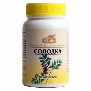 Комплекс для профилактики дыхательной системы Biola Солодка 90 таблеток