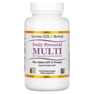 Витамины для беременных California Gold Nutrition Daily Prenatal Multi 60 Softgels