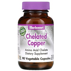 Микроэлемент Медь Bluebonnet Nutrition Albion Chelated Copper 90 Veg Caps