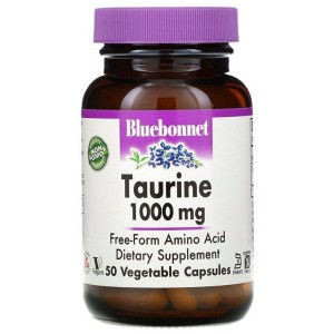 Таурин Bluebonnet Nutrition Taurine 1000 mg 50 Veg Caps