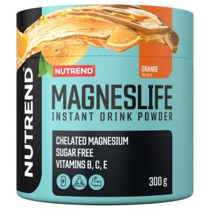 Микроэлемент Магний для спорта Nutrend MagnesLife Instant Drink Powde 300 g /60 servings/ Orange