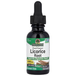 Корень солодки Nature's Answer Licorice Root, Fluid Extract, Alcohol-Free 2000 mg 30 ml /15 servings/