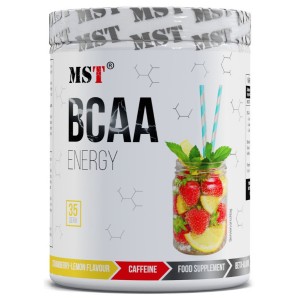 Аминокислота BCAA для спорта MST Nutrition BCAA Energy 315 g /35 servings/ Strawberry Lime