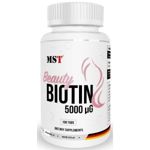 Витамин B для спорта MST Nutrition Biotin 5000 100 Tabs