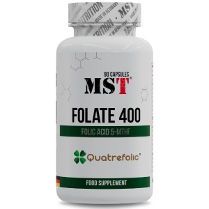 Витамин B для спорта MST Nutrition Folate 400 Quatrefolic 90 Caps