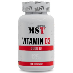 Витамин D для спорта MST Nutrition Vitamin D3 5000 IU 120 Caps