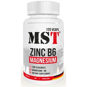 Витаминно-минеральный комплекс для спорта MST Nutrition Zinc B6 Magnesium 120 Veg Caps