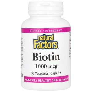 Биотин Natural Factors Biotin 1000 mcg 90 Veg Caps