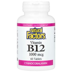 Витамин Б12 Natural Factors Vitamin B12 1000 mcg 60 Tabs