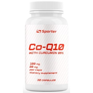 Коэнзим для спорта Sporter Co Q10-100 mg with curcumin 95% and bioperine 30 Caps