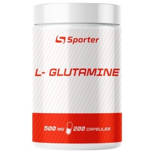 Глютамин для спорта Sporter L-Glutamine 500 mg 200 Caps