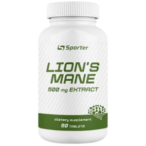 Натуральная добавка для спорта Sporter Lions Mane 500 mg 60 Tabs