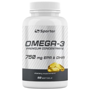 Омега для спорта Sporter Omega 3 750 mg 60 Caps